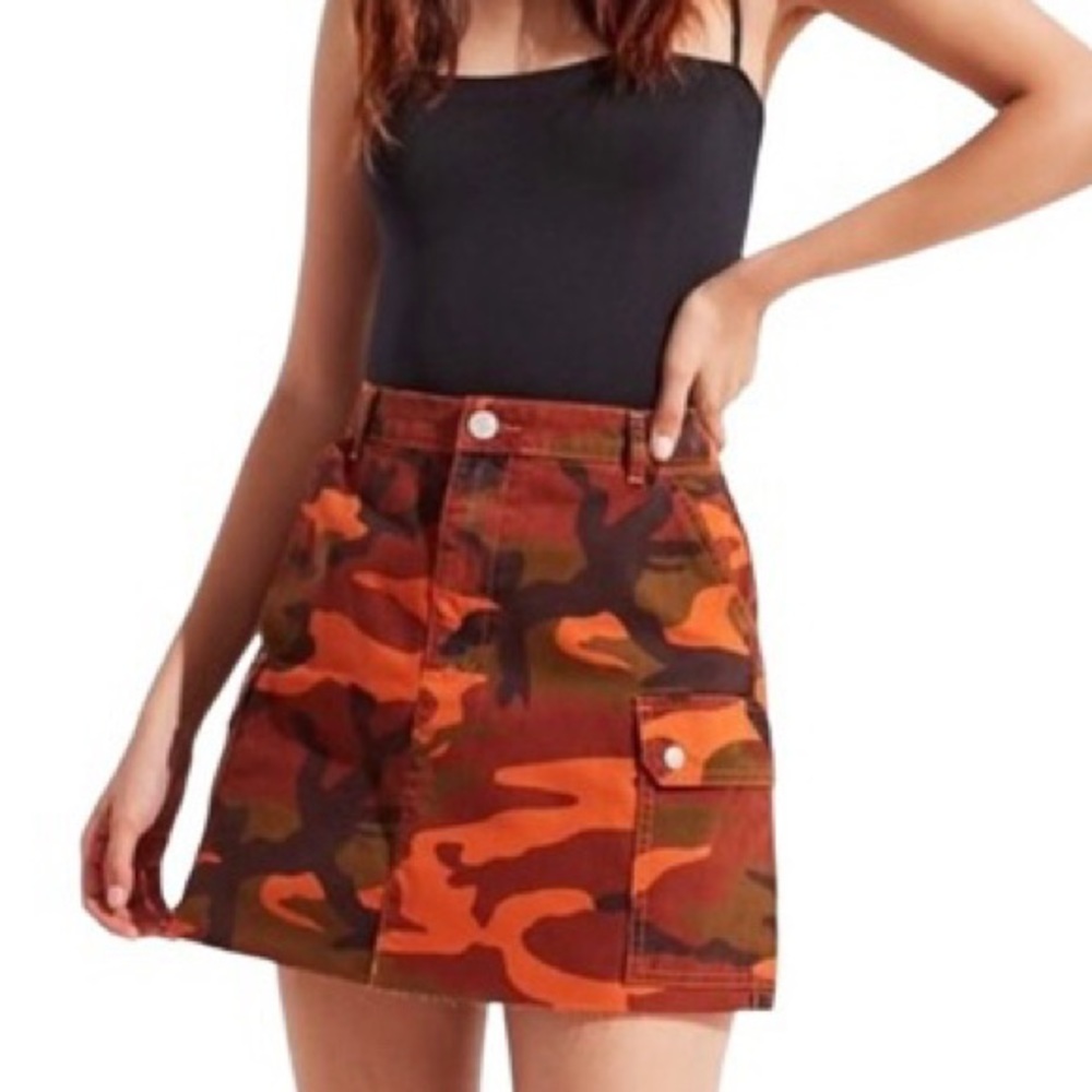 Urban Outfitters BDG Camo Printed Mini Skirt